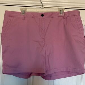 Talbots relaxed chino Women's Pink Shorts NEW NWT 16w